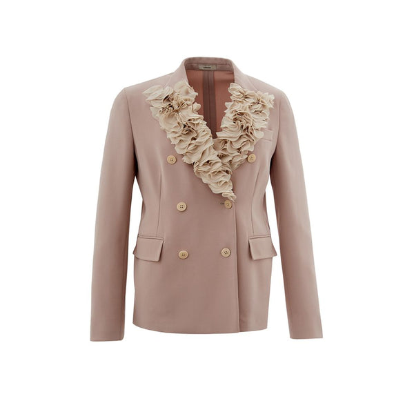 Lardini Chic Gray Polyester Jacket for Elegant Evenings