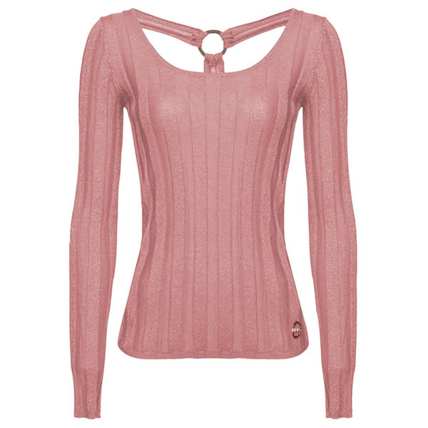 PINKO Pink Viscose Sweater