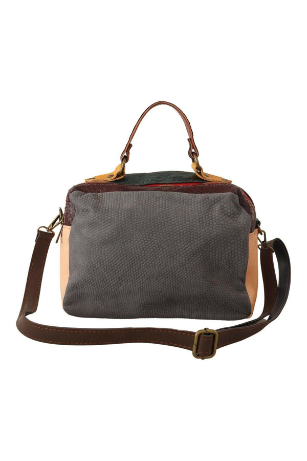 EBARRITO Multicolor Leather Shoulder Strap Top Handle Messenger Bag