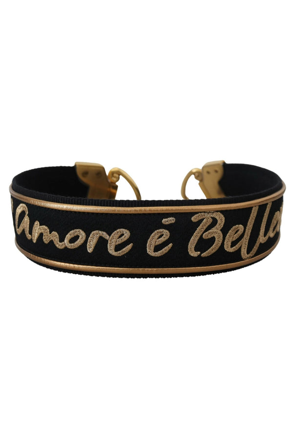 Dolce & Gabbana Black L'Amore E'Bellezza Bag Shoulder Strap